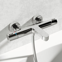 Фото Смеситель настенный Ravak Termo (X070097), хром