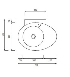 Фото Cielo Le Giare LGLS56 Раковина (белый)