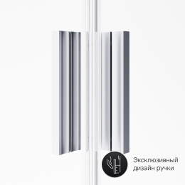 Душевое ограждение 100х80 Am.Pm Gem (W90G-404-100280-MT) прозрачный