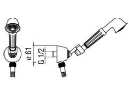 Душевой гарнитур Nobili (AD143/6BR)