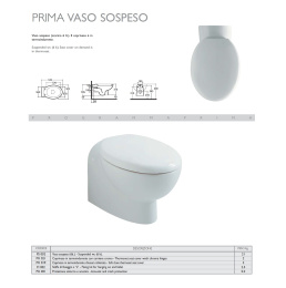 Фото Сиденье с крышкой для унитаза Globo Prima (PR019) хром, белый