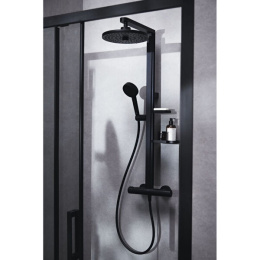 Душевая система Ideal Standard Alu+ (BD583XG) с термостатом, черный матовый