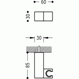 Фото Держатель для душа Tres 107839