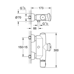 Смеситель Grohe Eurodisc SЕ 36245000 для душа