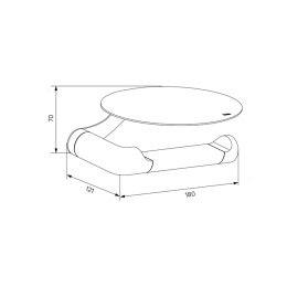Держатель туалетной бумаги Iddis Noa (NOABL00i43) черный