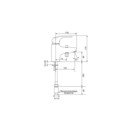 Фото Смеситель Jacob Delafon Nateo E71250-CP для ванны и душа