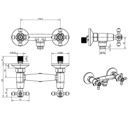 Смеситель для душа Boheme Medici Presente (314) бронза