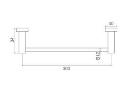 FIMA Carlo Frattini Rotola F6000/30CR Полотенцедержатель на 30 см