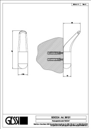 Крючок Gessi Goccia (38121#031) хром