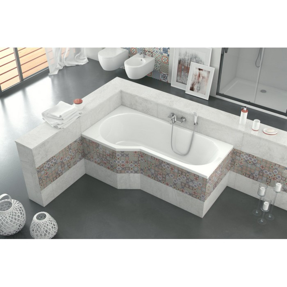 Акриловая ванна 160x80 Excellent (WAEX.BSL16WH), асимметричная