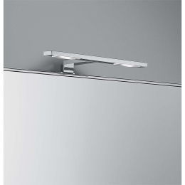 Colombo Design Gallery B2060 - Зеркало для ванной комнаты со светильником 90*50 см, в металлической 