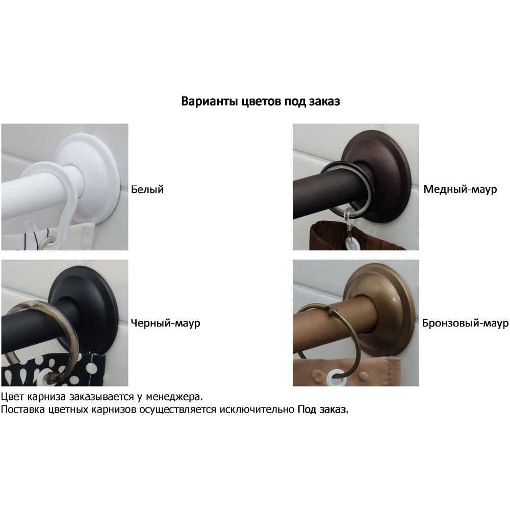 Карниз для ванны Aquanet Mia полукруглый 140х80