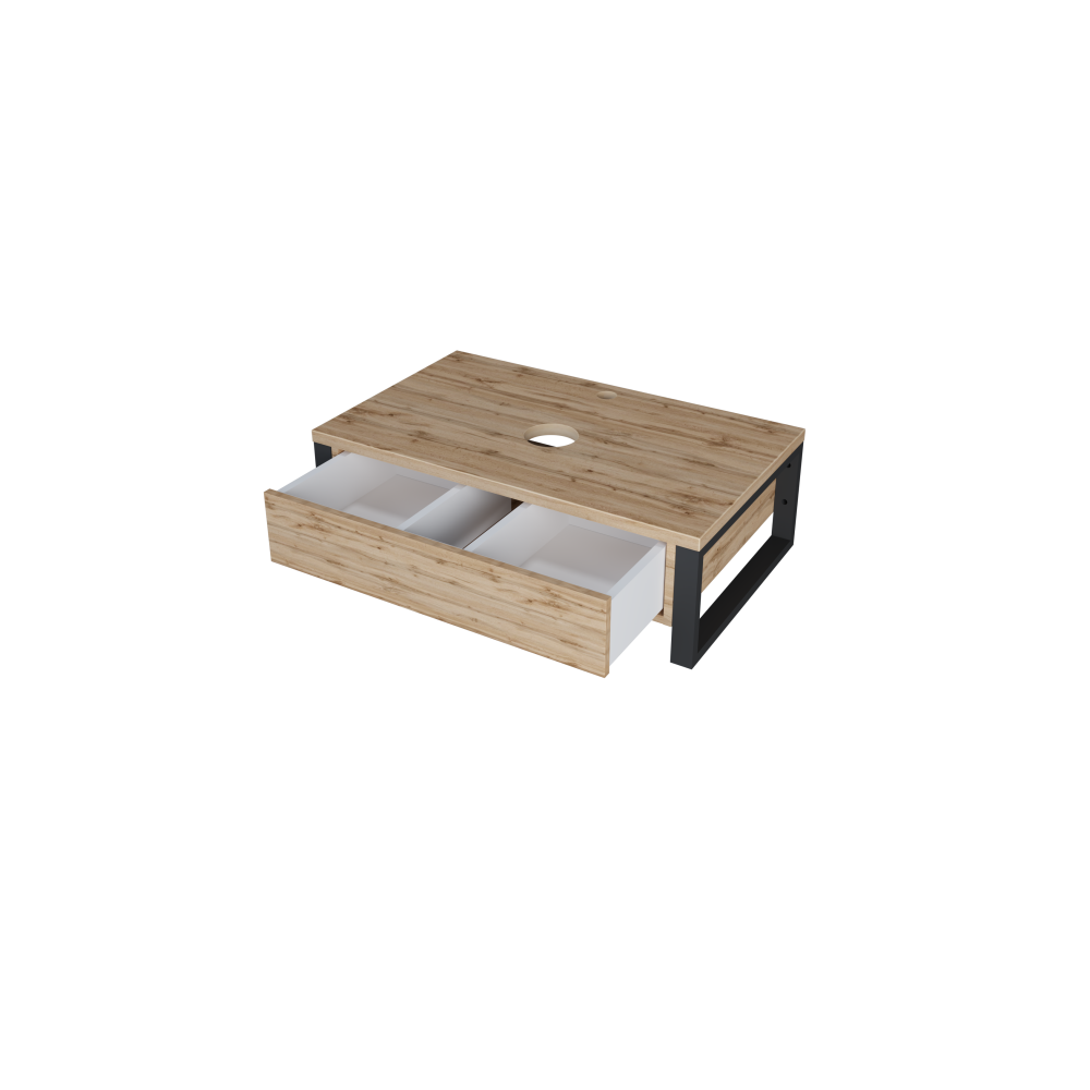 1Marka У85844 Тумба GRUNGE LOFT 100П 1в.я Дуб Вотан