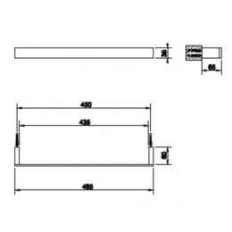 Полотенцедержатель Gessi Rettangolo (20900#031) хром