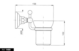 Стаканчик Nicolazzi Classica 1488GO, золото