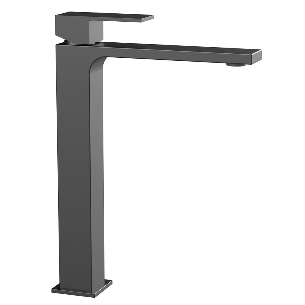 Фото Смеситель для раковины Vincea Cube (VBF-1C02GM) вороненая сталь