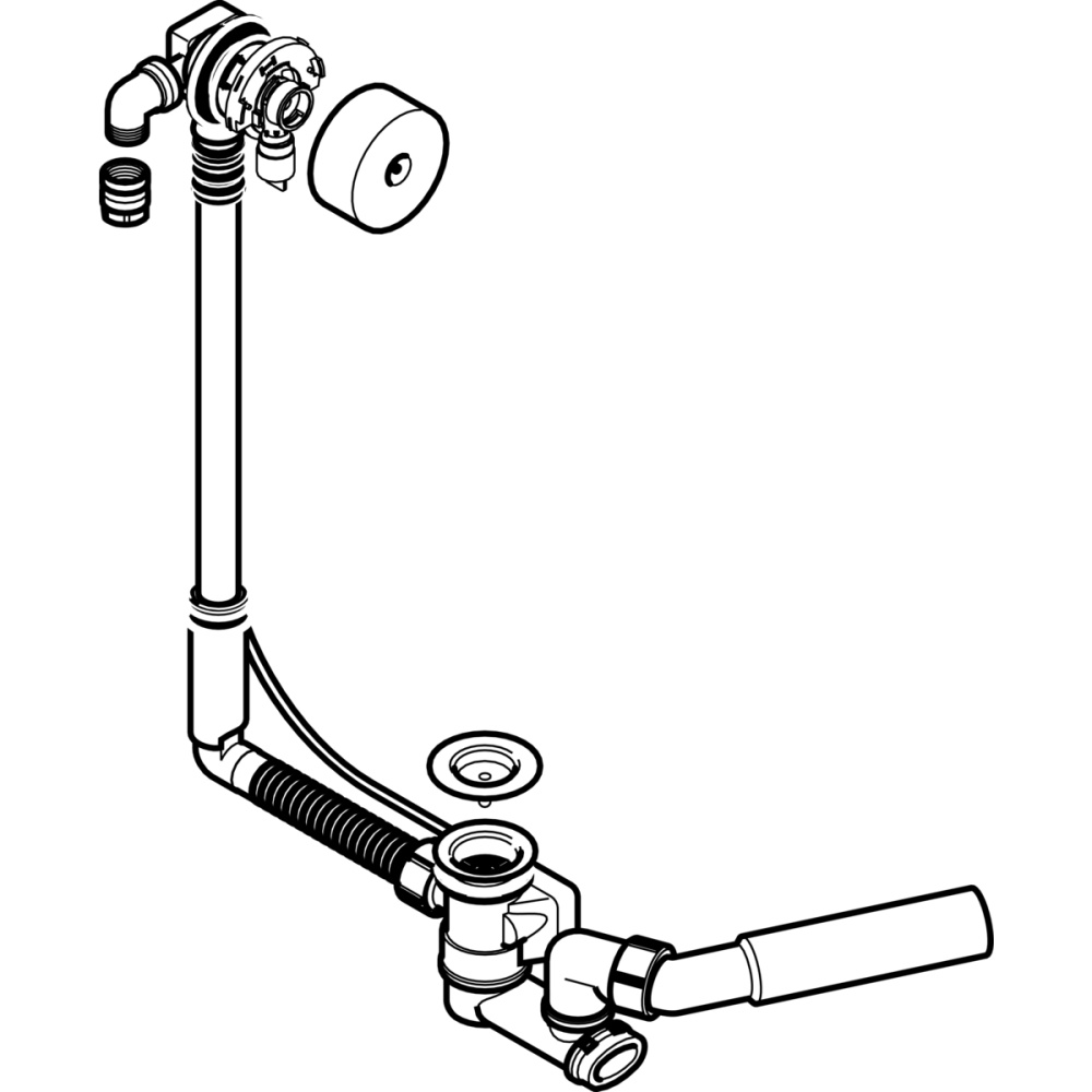Слив для ванны Geberit, 150.700.00.1