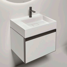 Antonio Lupi Atelier GRFATI154 R3+ATF13750 B/g + titanio Тумба под раковину GRAFFIO54 54х50хh37,5см,