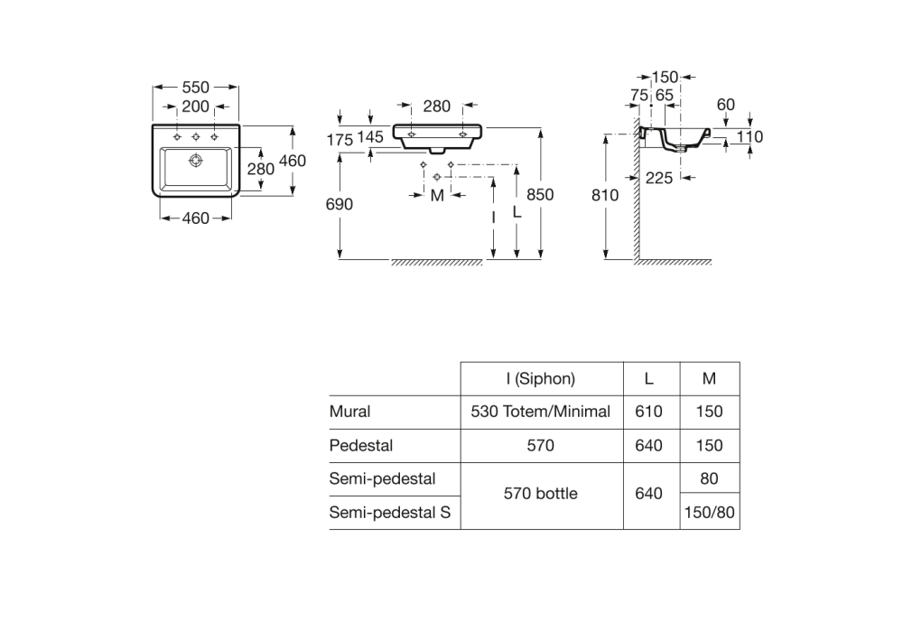 Фото Раковина подвесная Roca Dama-N (327786000) белый