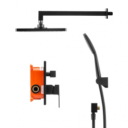 Фото Душевой комплект Swedbe Platta 5555B черный