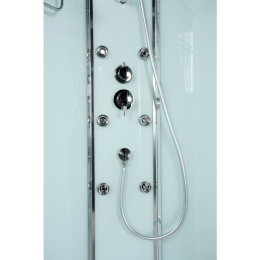 Душевая кабина 90x90x225 BelBagno (UNO-CAB-A-2-90-C-CR) хром, Без гидромассажа, акрил, Поддон средни