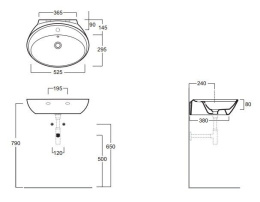 Simas Bohemien BO11+F89 раковина