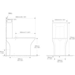 Унитаз-компакт SantiLine (SL-5023) белый