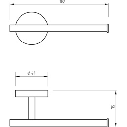 Фото Держатель туалетной бумаги Migliore Fortis (31763) черный, матовый