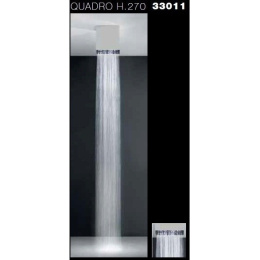 Верхний душ Gessi Segni Quadro (33011#238) сталь полированная