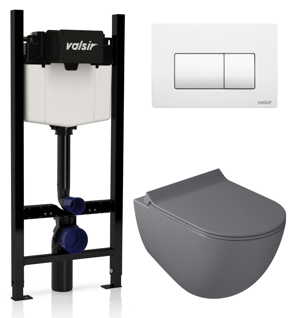 KIT VSWM 7317GM Slim P1 Комплект инсталляции 4 в 1, WINNER S BLOCK VS0853202, унитаз DREAM 7317GM, к