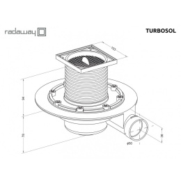 Душевой трап Radaway Turbosol (023-TBS18)