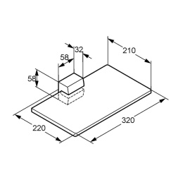 Фото Стеклянная полка Kludi JOOP! (5597305H7)