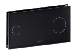 Кнопка Viega Visign for More 100 597498 (8352.1), стекло, черный