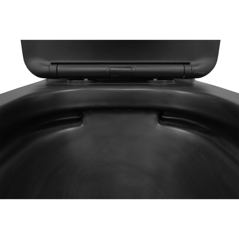 Унитаз-компакт Azario Black King (AZ-8303D) Черный матовый