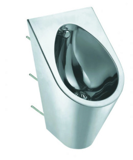 Фото Писсуар из нержавеющей стали матовый 600х360х395 антивандальный