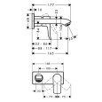 Смеситель для раковины Hansgrohe Metris (31085000) хром