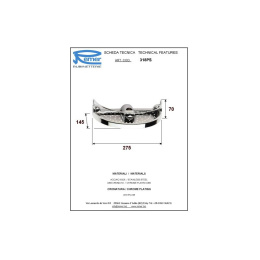 Remer RR 318 PS Мыльница-опора нерж сталь полукр. для штанг d25мм