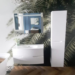 JacobDelafonNona EB1983RRU-G1C Колонна 175х34 см, шарниры справа, глянцевый белый