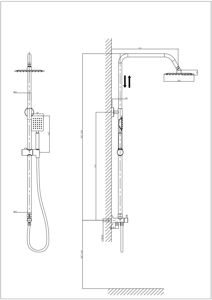 Фото Душевой комплект RUSH Bella BL4535-115
