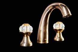 Фото Смеситель для раковины Boheme Flora (297-FL) золото