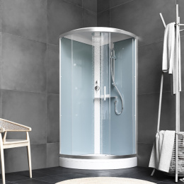Фото Душевая кабина 90.5x90.5x205 Am.Pm (W88C-401-090WT) прозрачный, ABS-пластик