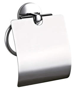 Держатель для туалетной бумаги Nofer Monaco 16374.В, с крышкой