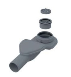 Фото Cифон экстра низкий для водоотведения в душевых на уровне пола Alcaplast APZ-S6 DN40 и комплект регу