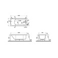 Ванна VitrA Neon (Неон) 52510001000 150 x 70 см акриловая прямоугольная белая