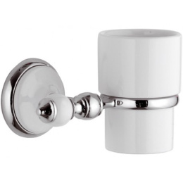 Фото Remer Epoca EP15CR Стакан для зубных щёток подвесной (белый | хром)
