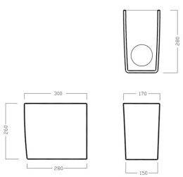 Колонна под раковину Hatria Erika Pro (YXBK01) белый