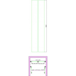 Душевая дверь BelBagno Sela SELA-B-2-60-C-Cr