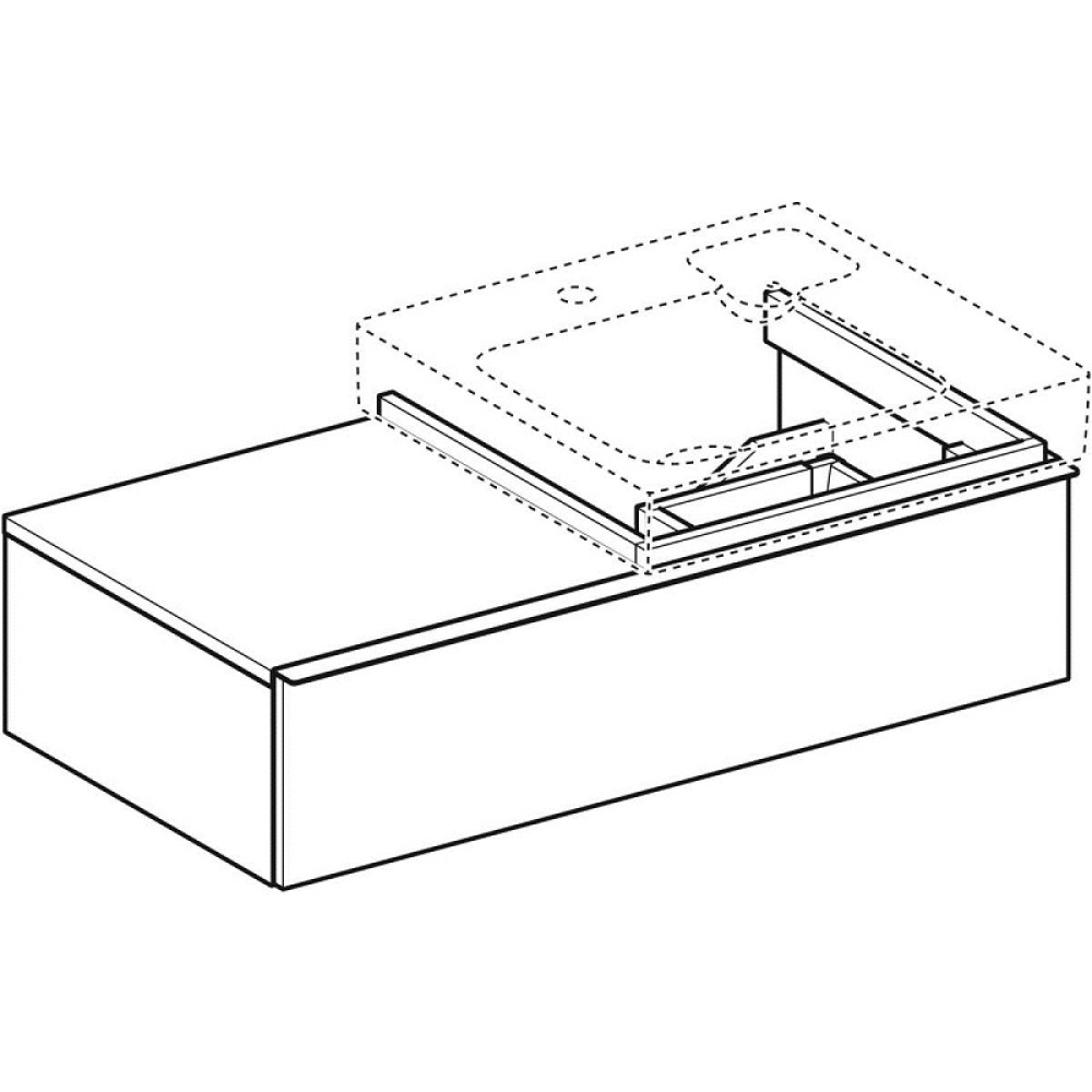 Фото Geberit iCon 840490000 Тумба для раковины, с ящиками выдвижными