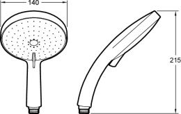 Фото Душевая лейка Jacob Delafon Citrus E12978-CP