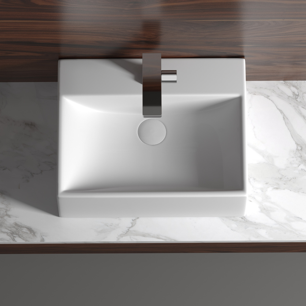 Накладная раковина Ceramicanova Element CN6040 прямоугольная 50 см